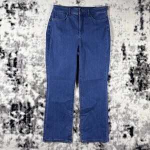NYDJ Curve Shaper Marilyn Straight Jeans Womens Size 10 Comfort Stretch